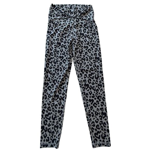 Aerie Offline Real Me High Waisted 7/8 Legging Light Blue Cheetah Size M - Picture 1 of 7